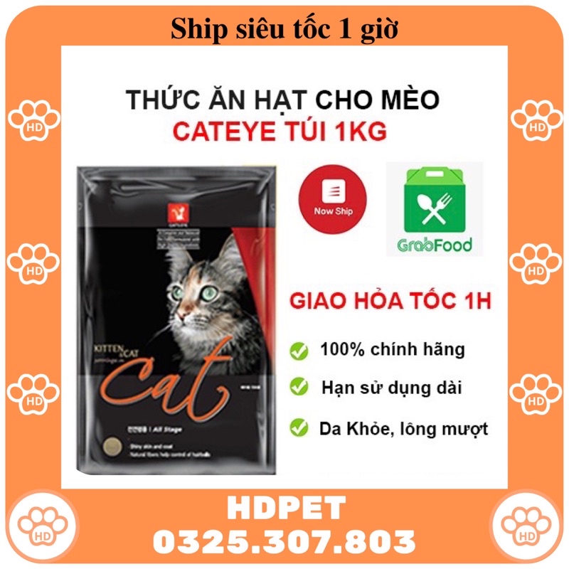 Đồ ăn cho mèo, hạt cho mèo, hạt catsrang 1kg, hạt cateye 1kg