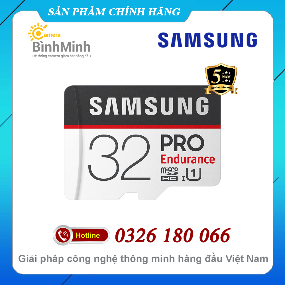 Thẻ Nhớ MicroSD 32GB 64GB 128GB Samsung Pro Endurance U1 100MB (Tặng Kèm Adater)