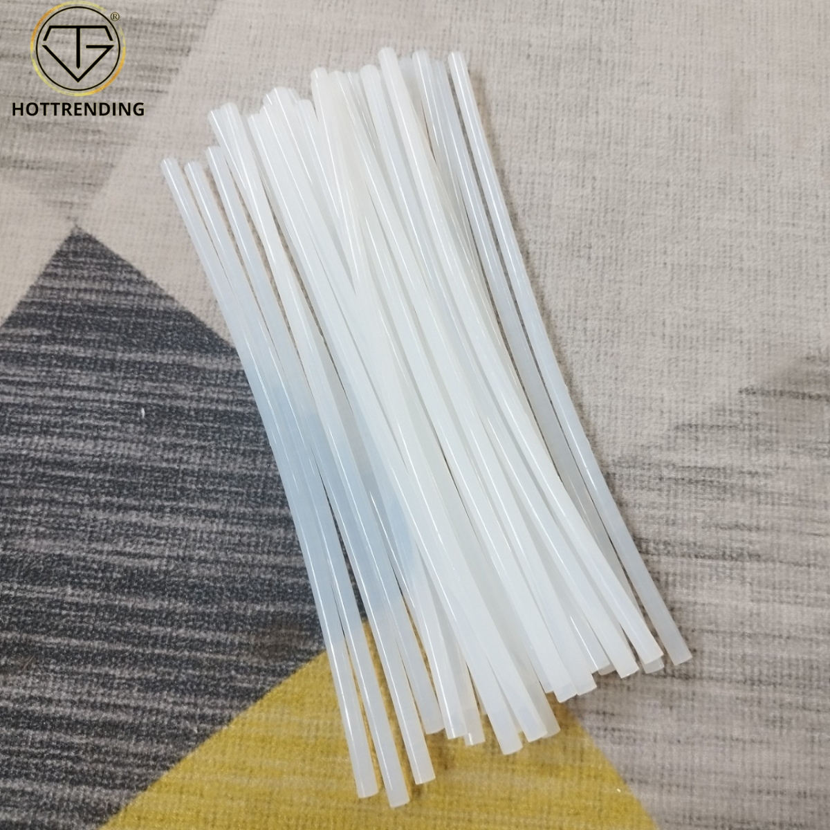Combo 10 cây keo nến trong suốt dài 26cm đường kính 7mm làm đồ hanmade siêu dính