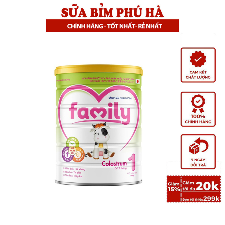 Sữa dinh dưỡng phát triển toàn diện family kid colostrum 1 400g
