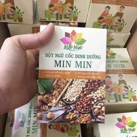 NGŨ CỐC LỢI SỮA MIN MIN - COMBO 2 HỘP TIẾT KỆM [1Kg] , bột ngũ cốc lợi sữa minmin -Hiệu quả ngày từ 3-5 ngày.