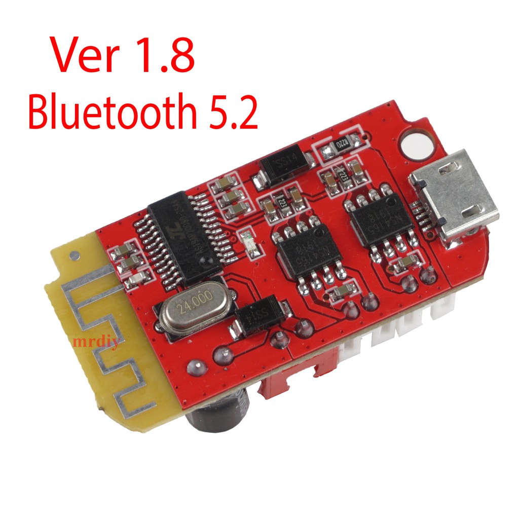 Mạch bluetooth khuếch đại âm thanh diy loa bluetooth 5.2 2x5w dw-ct14+ ver 1.8