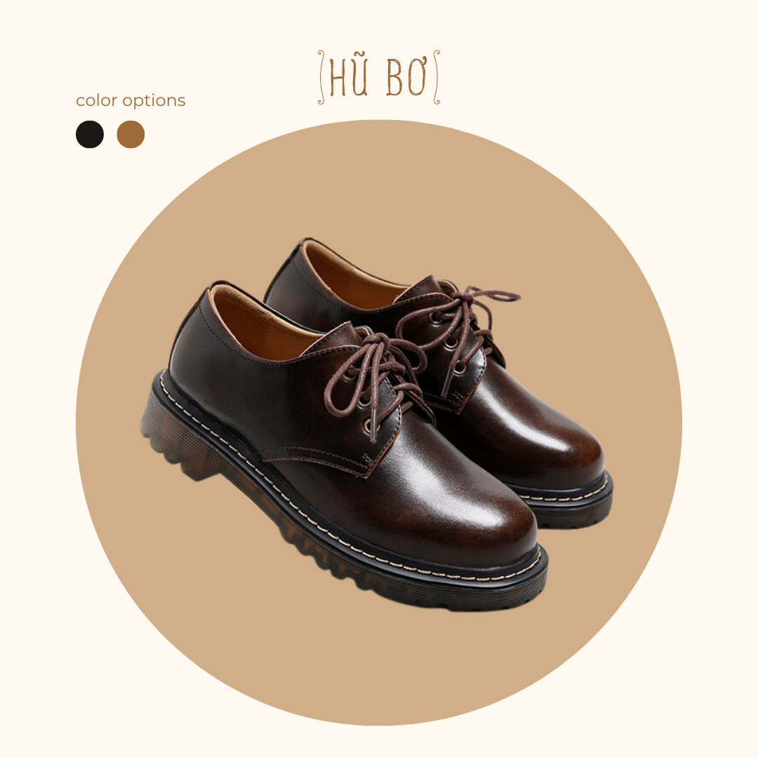 Original shoes - Giày da bò nữ phong cách vintage, retro