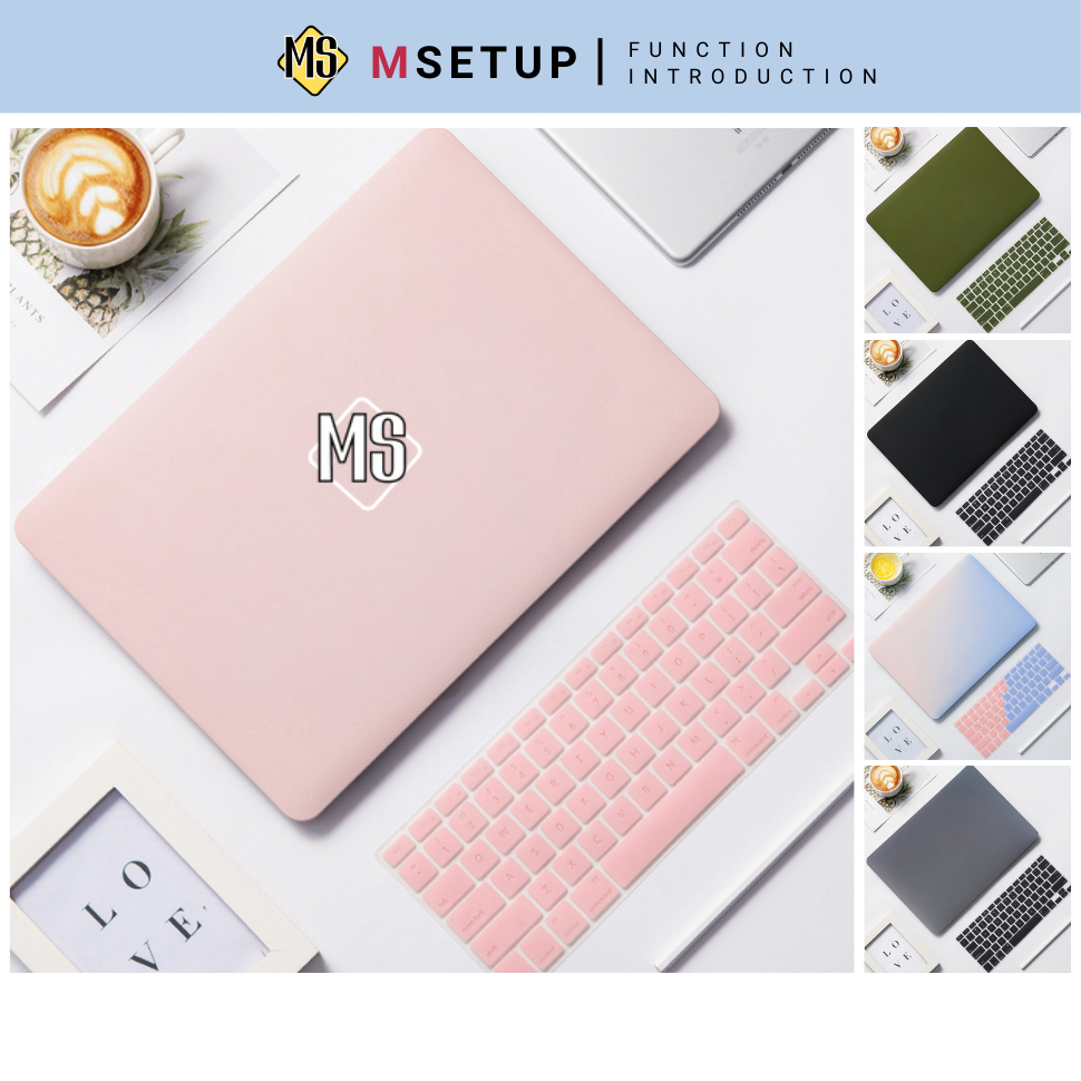 Ốp Macbook Màu Pastel (Lót Phím Kèm Theo) - Đủ Model Case macbook Pro Air M1 M2 M3, Ốp Lưng Macbook  12 13 14 15 16 inch