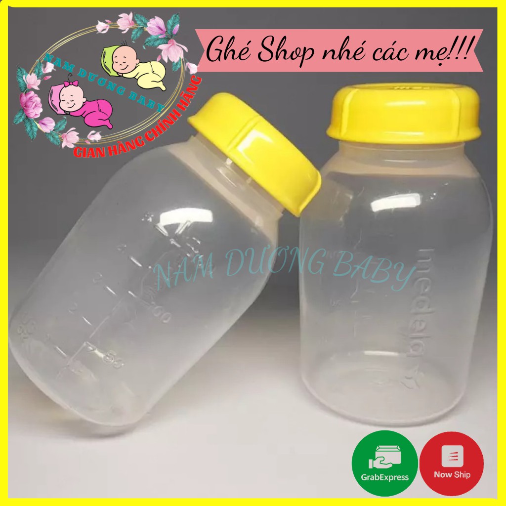 Bình trữ sữa medela 150ml in nổi cổ hẹp .