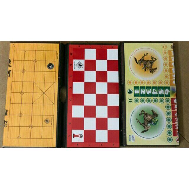 [HCM]Cờ vua Cờ tướng Cờ cá ngựa hộp meka giả gỗ