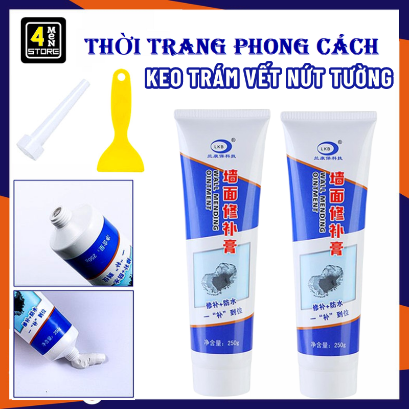  COMBO 5 Tuýt Keo Trám Vết Nứt Tường Chống Thấm 250gr - Keo Vá Tường Thông Minh Chống Mốc Ẩm Làm Sạch Tường - Keo Chống Thấm Vá Tường Đa Năng Siêu Chắc Chắn Đơn Giản Và Hiệu Quả 