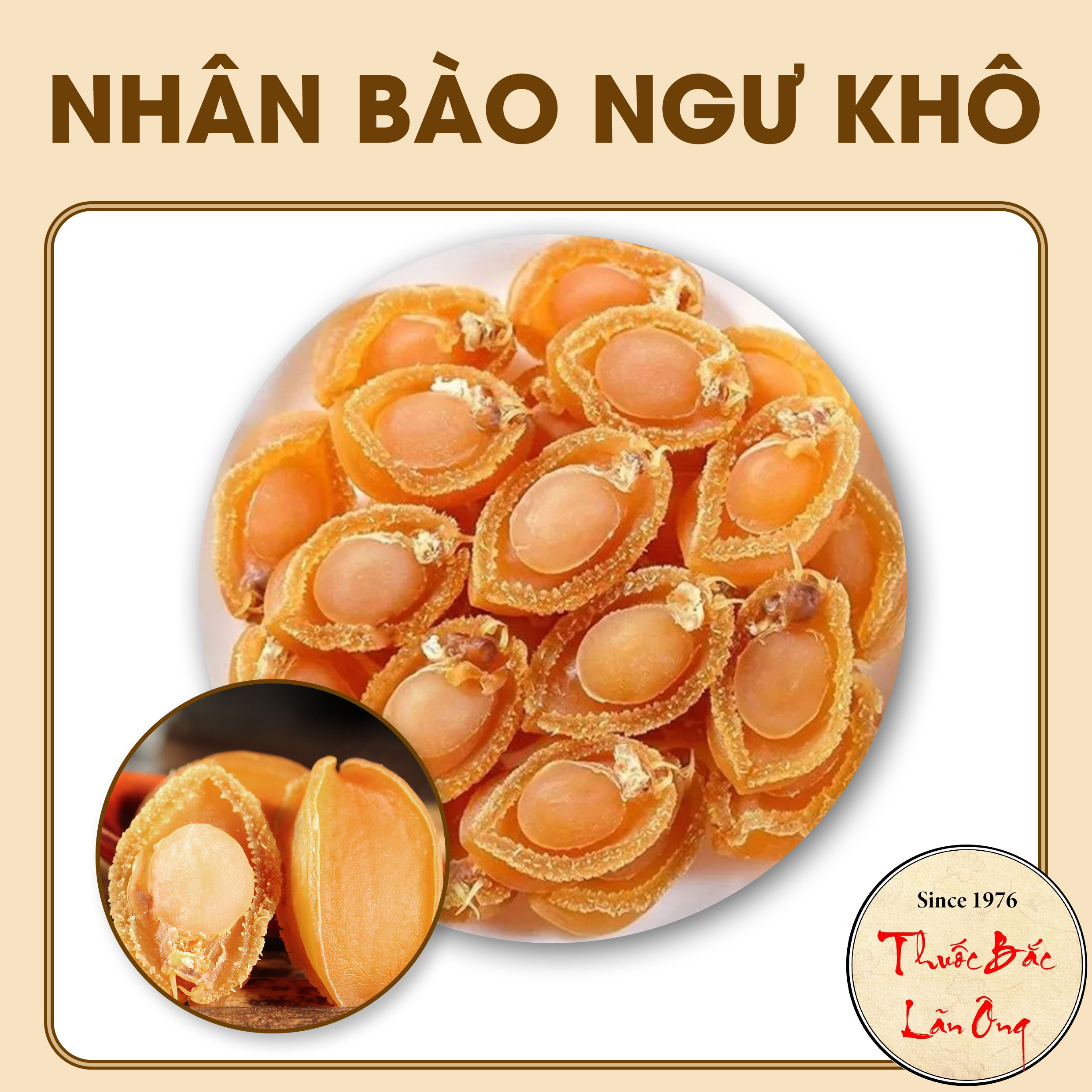 Nhân bào ngư khô Nha Trang 100g