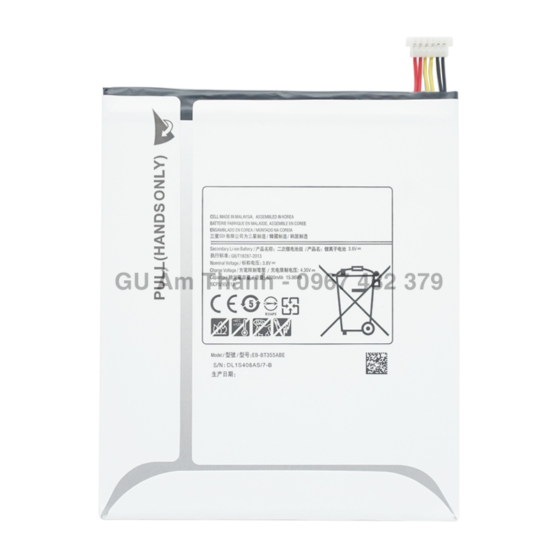Pin cho samsung galaxy tab a 8.0 t355 sm-t355y dung lượng 4200mah zin máy