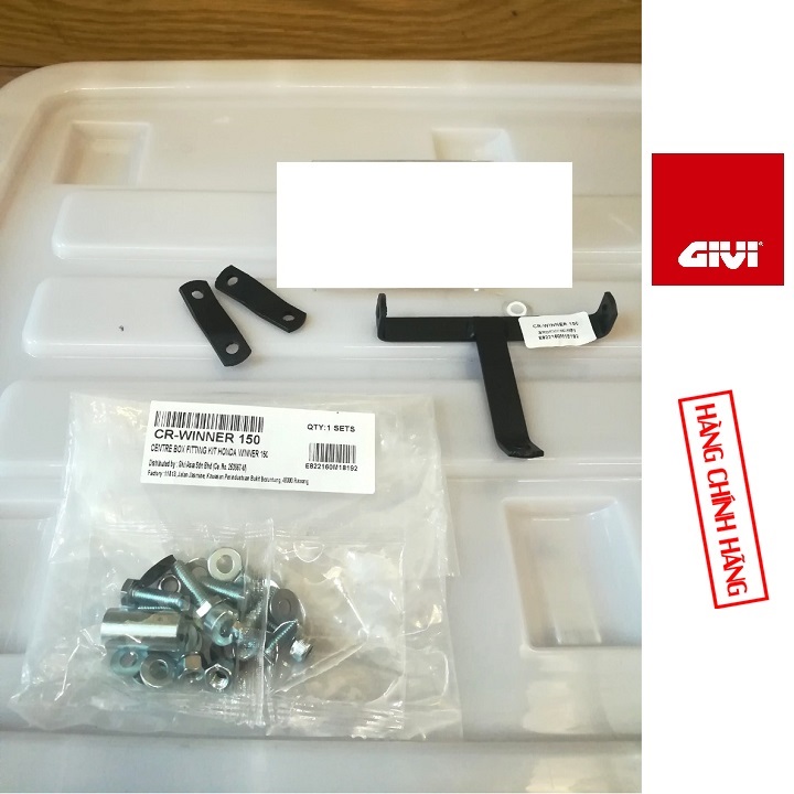 [TIỆN ÍCH] Pát Gắn Thùng Giữa Givi Cho Xe WINNER 150 giúp bạn tiện lợi khi gắn thùng để những giấy tờ quan trọng không bị mưa ướt