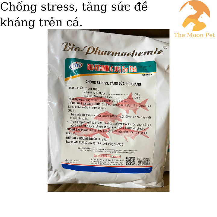 Bio Vitamin C 10% cá chống stress tăng đề kháng