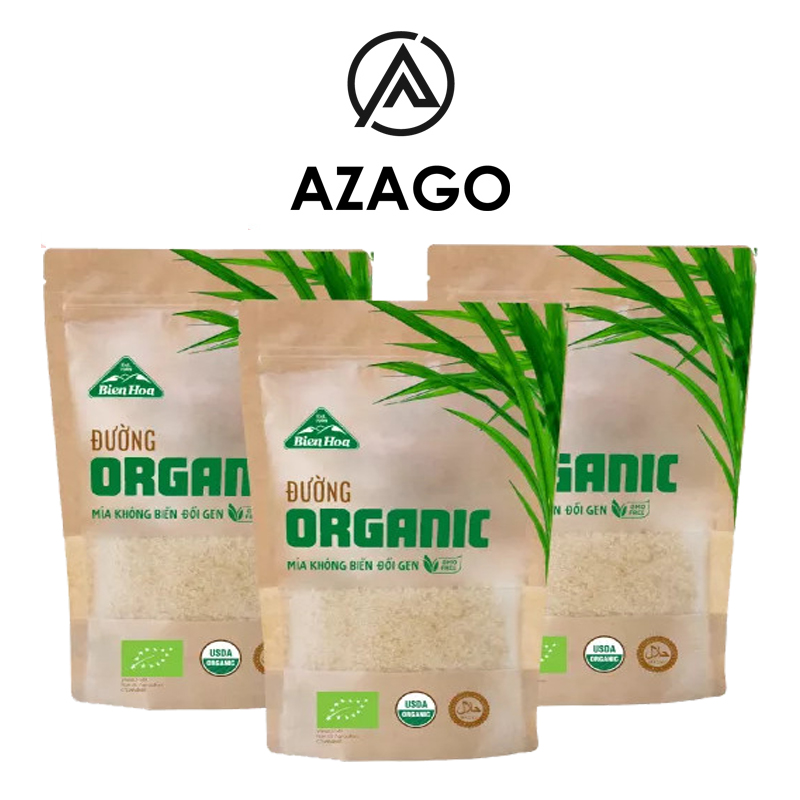 Combo 3 đường organic biên hòa túi 400g cb3.org01az-azago