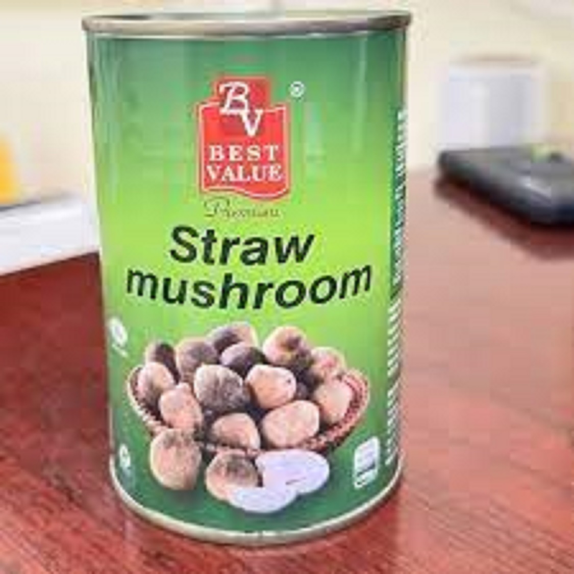 Nấm rơm đóng hộp, nấm rơm đen 425g
