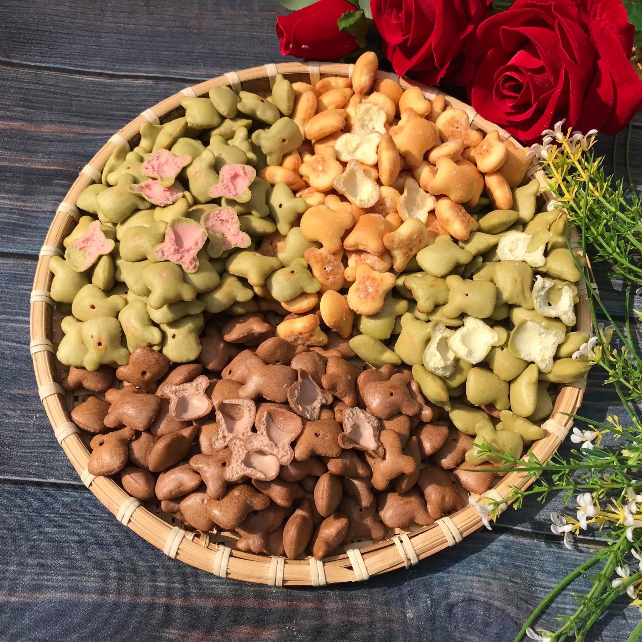 🐻‍❄️🐻Bánh  bánh gấu mix 3 vị 🐼🐻🐻‍❄️ món ăn vặt 🐻🐻500gr