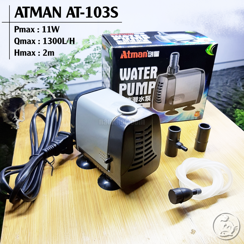 Bơm atman at-103s - máy bơm bể cá thế hệ mới êm ái, tiết kiệm điện
