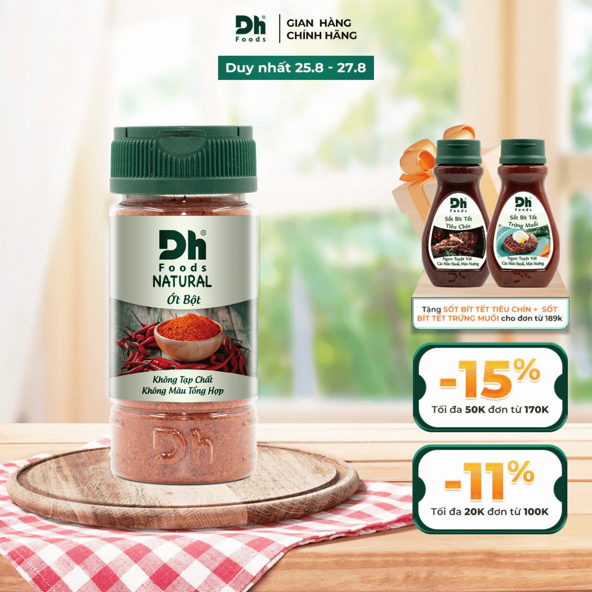 Natural ớt bột dh foods 30g