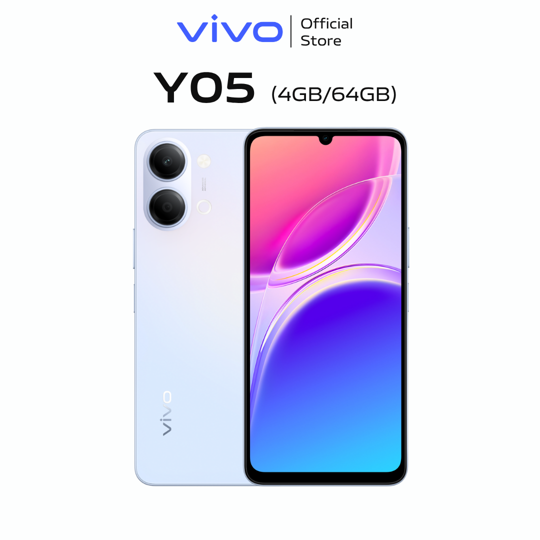 [Mới] Điện thoại vivo Y05 (4GB+64GB) - Chính hãng - Bảo hành 12 tháng - 1 Đổi 1 tháng đầu tiên