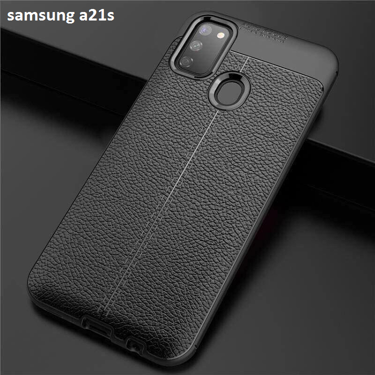 Ốp lưng Samsung A21s silicon dẻo giả da Auto Focus