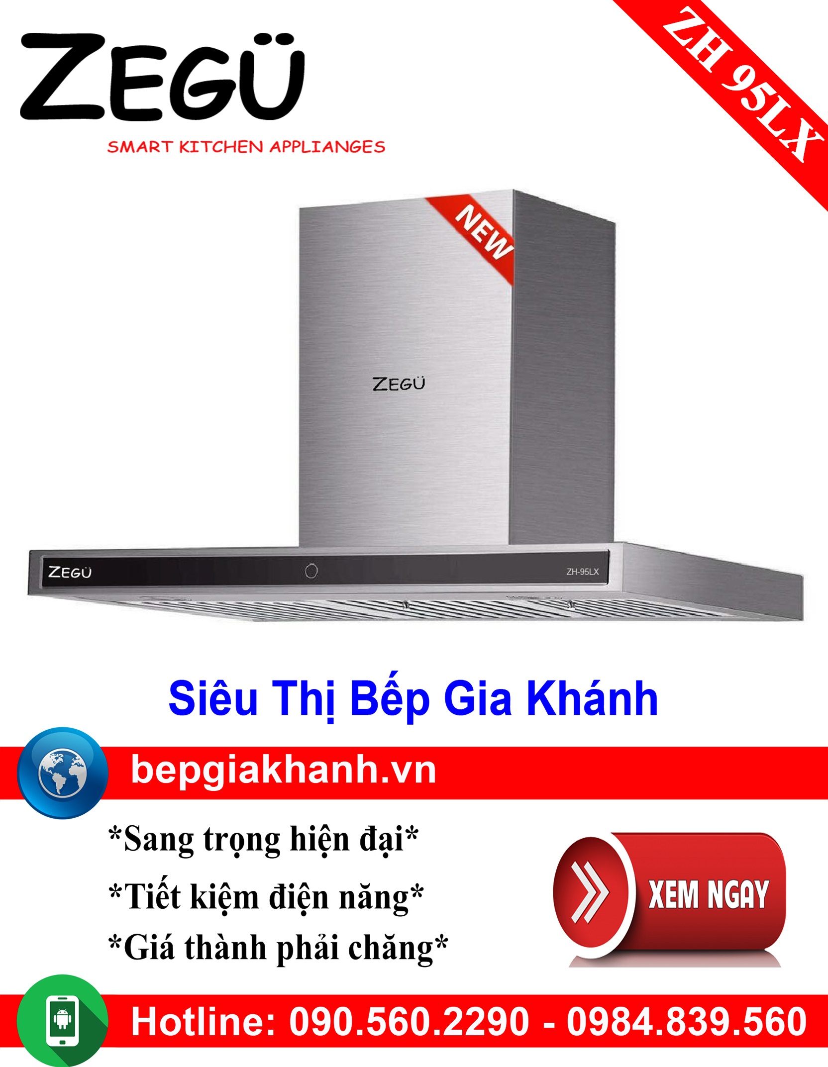 [HCM]Máy hút mùi nhà bếp dạng phẳng 90cm Zegu ZH 95LX, máy hút mùi nhà bếp, máy hút mùi bếp, máy hút mùi kính cong, máy hút mùi canzy, máy hút mùi mini, máy hút mùi âm trần, máy hút mùi electrolux, may hut mui