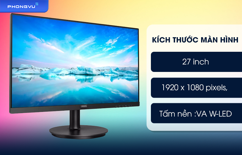 Màn hình LCD PHILIPS 271V8LA/74 | Kích thước màn hình