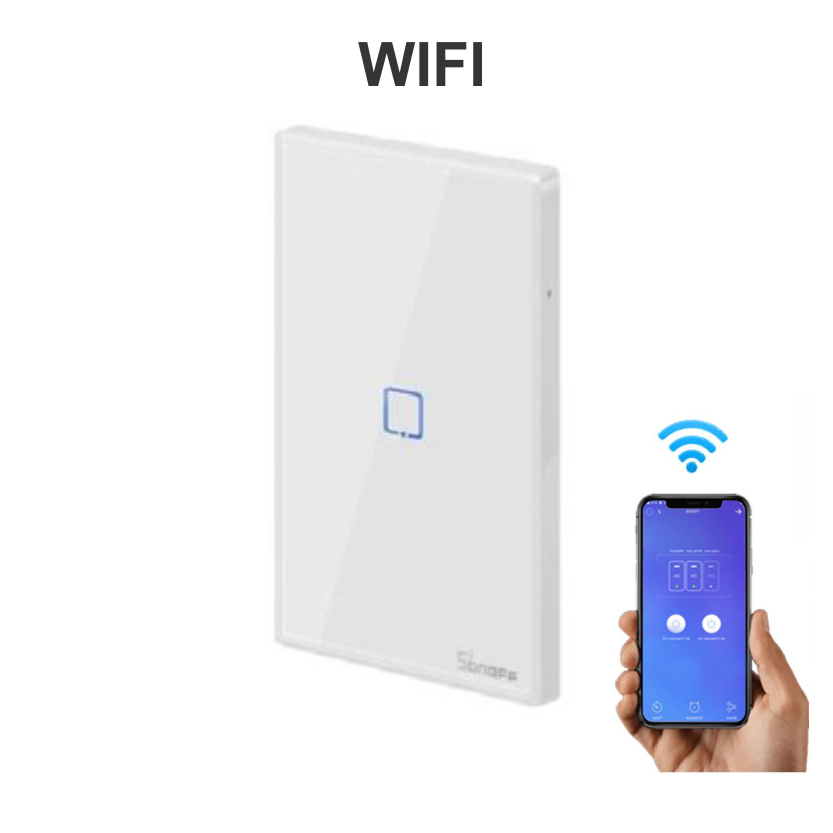 Công Tắc Wifi hẹn giờ điều khiển từ xa Thông Minh Sonoff T0 US Cao Cấp - New version 2020 - Bảo hành 1 đổi 1