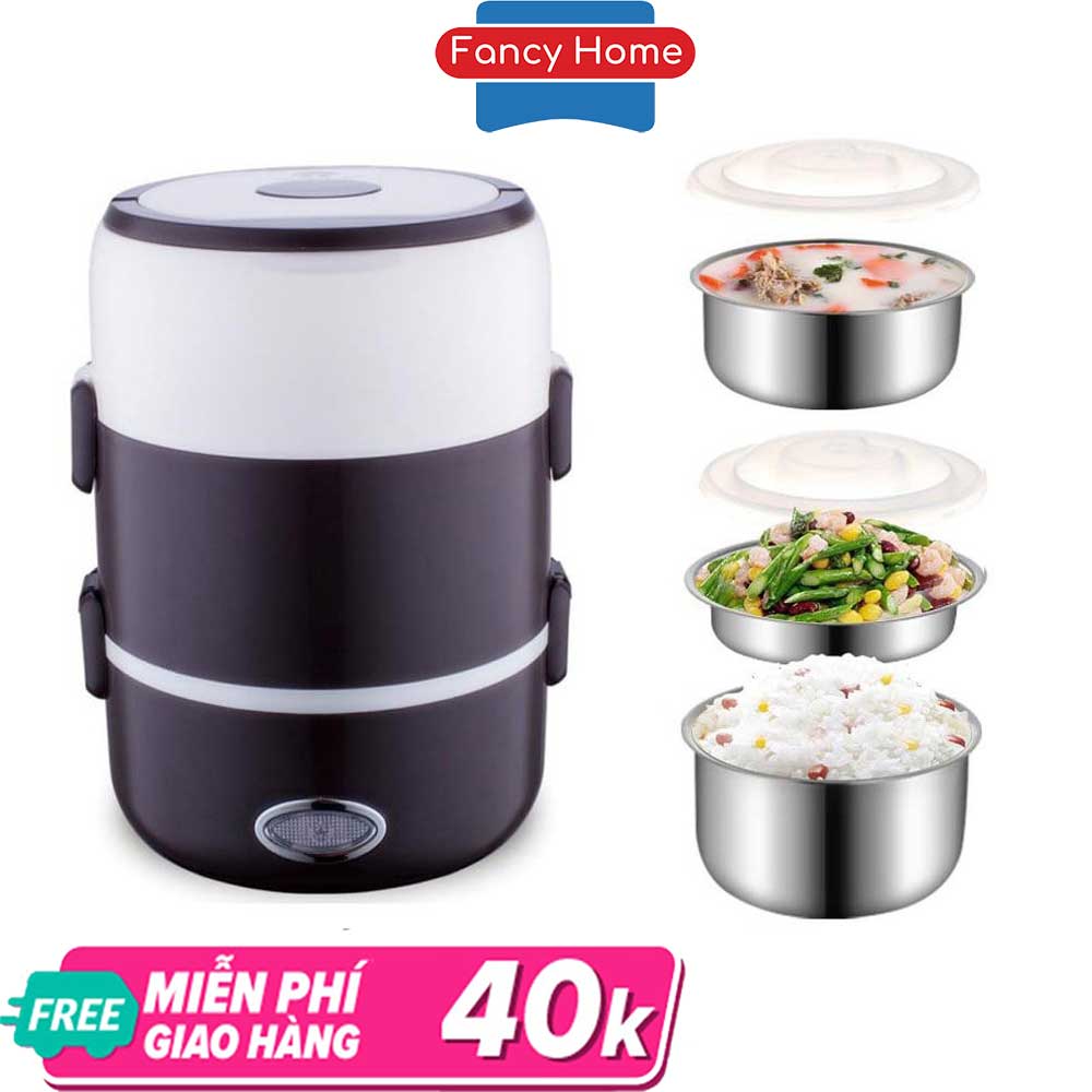 Hộp cơm hâm nóng cắm điện 3 tầng inox Zhengbangle - Cạp lồng đựng cơm cắm điện inox 3 tầng, hộp cơm văn phòng 3 tầng cắm điện, cap long dung com cam dien inox 3 tang, hop com van phong 3 tang cam dien, nồi cơm điện mini