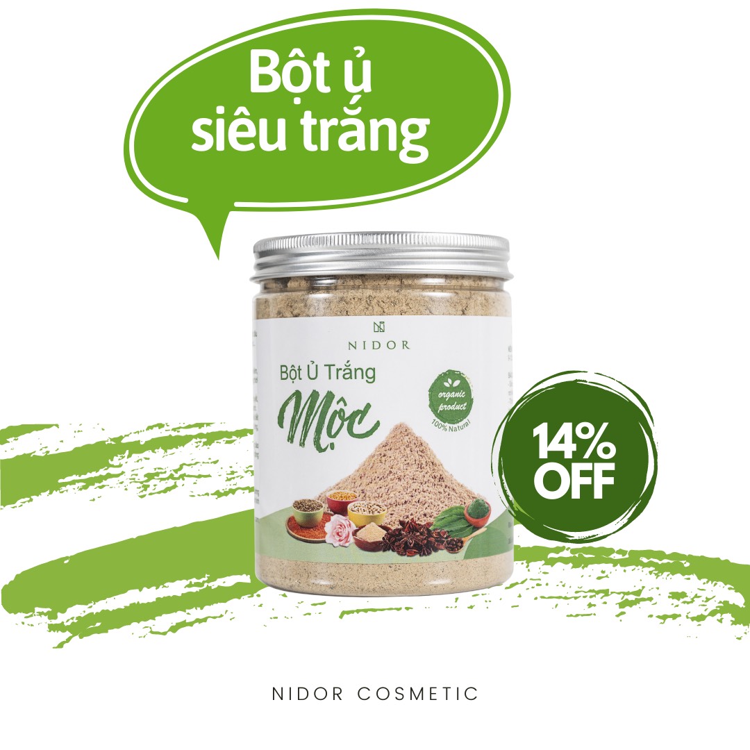 Bột Mộc ủ trắng da, giảm thâm sạm da - Tắm trắng Face & Body - Thiên nhiên 100% nguyên liệu cao cấp