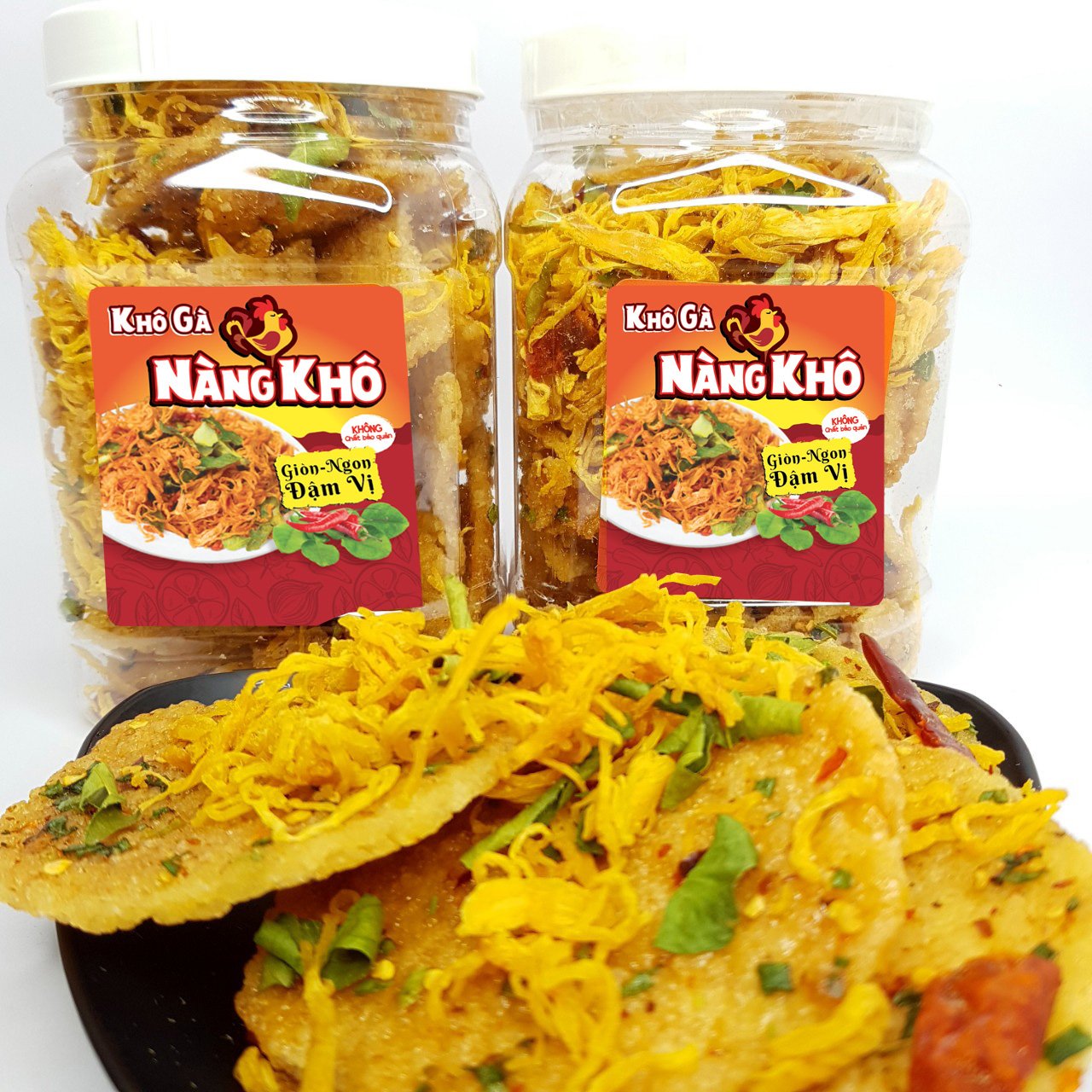 1 Kí Cơm cháy khô gà loại 1 ( Giòn ngon - Đậm vị ) - Đồ ăn vặt Nàng Khô