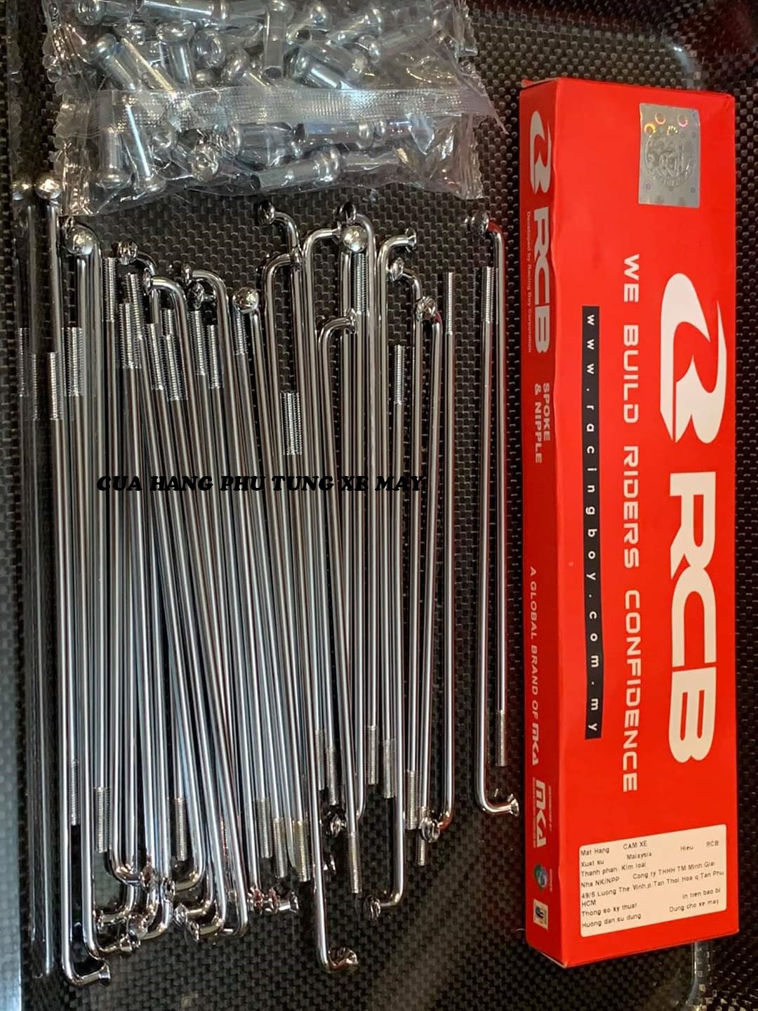 Bộ căm gắn các loại xe hiệu RCB - 2 bánh