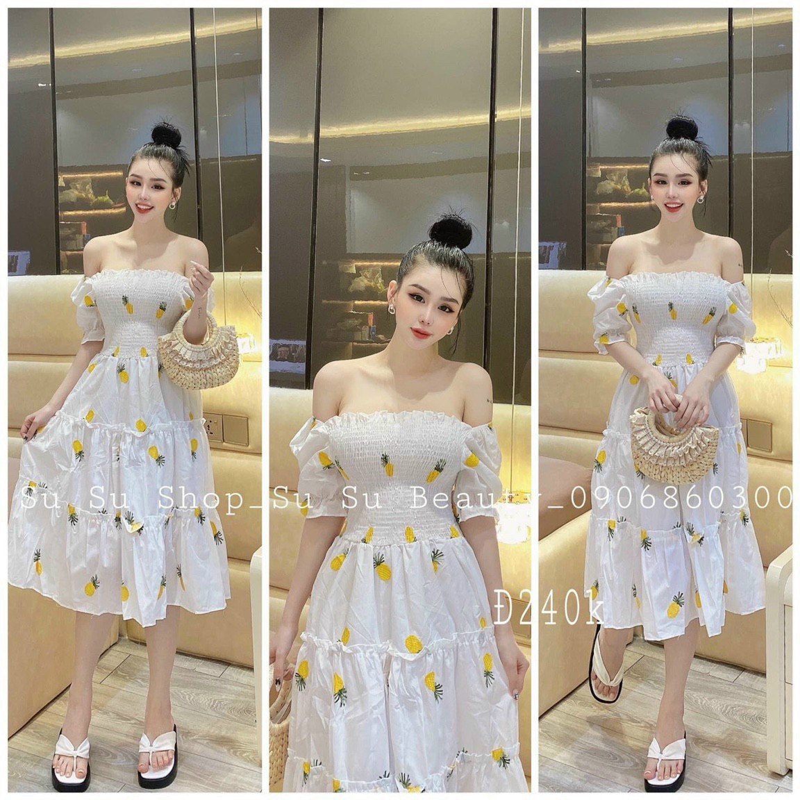 Đầm ba tầng moc king in 3d