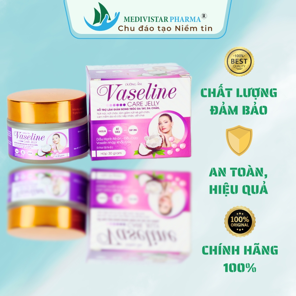 Sáp dưỡng ẩm đa năng vaseline care jelly nguyên liệu nhập khẩu đức 30g