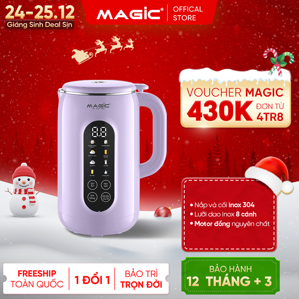  Máy nấu sữa hạt Magic A-100 1200ml lưỡi dao 8 cánh 1000W bảo hành 12 tháng. 