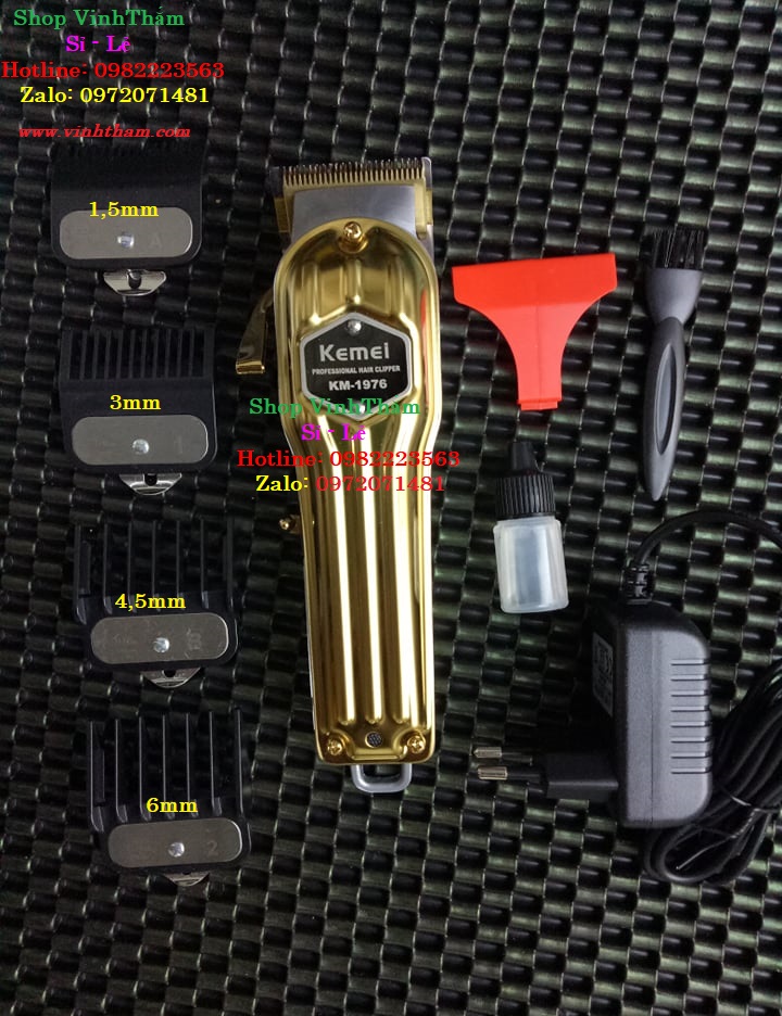 Tông đơ cắt tóc Kemei Km1976 Gold