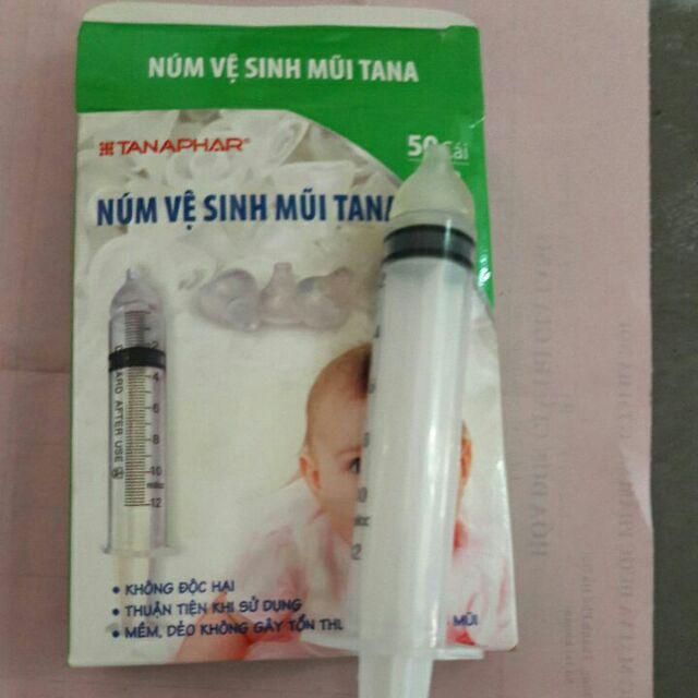Núm rửa mũi slicon và xilanh cho bé - Tana