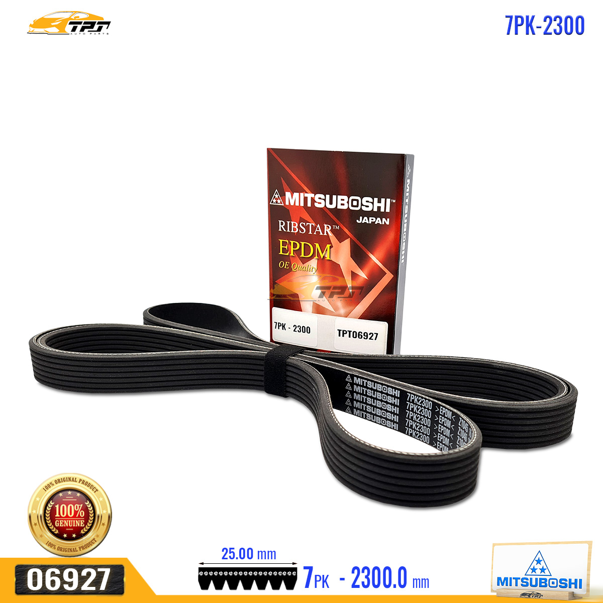 Dây curoa tổng toyota innova - toyota fortuner 2.7 7pk2300 - 7pk 2300 mitsuboshi - japan