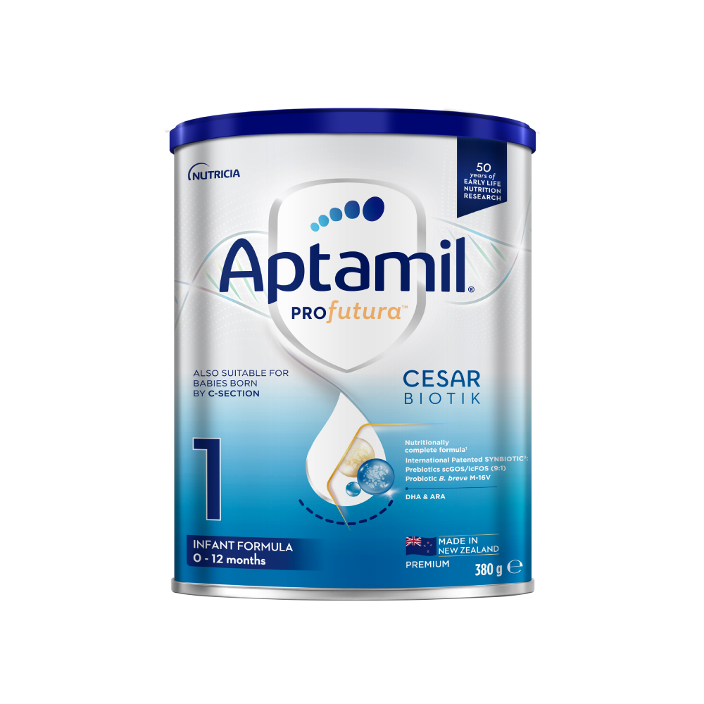 Sữa bột Aptamil New Zealand hộp thiếc số 1 380g cho bé 0-12 tháng tuổi