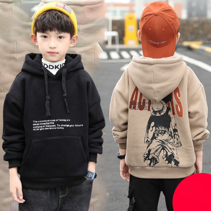   18-52kg  Áo nỉ hoodie cho bé trai áo khoác nỉ bé trai trẻ em nam mẫu AC áo thu đông bé trai từ 5-16 tuổi chất nỉ bông dày dặn 