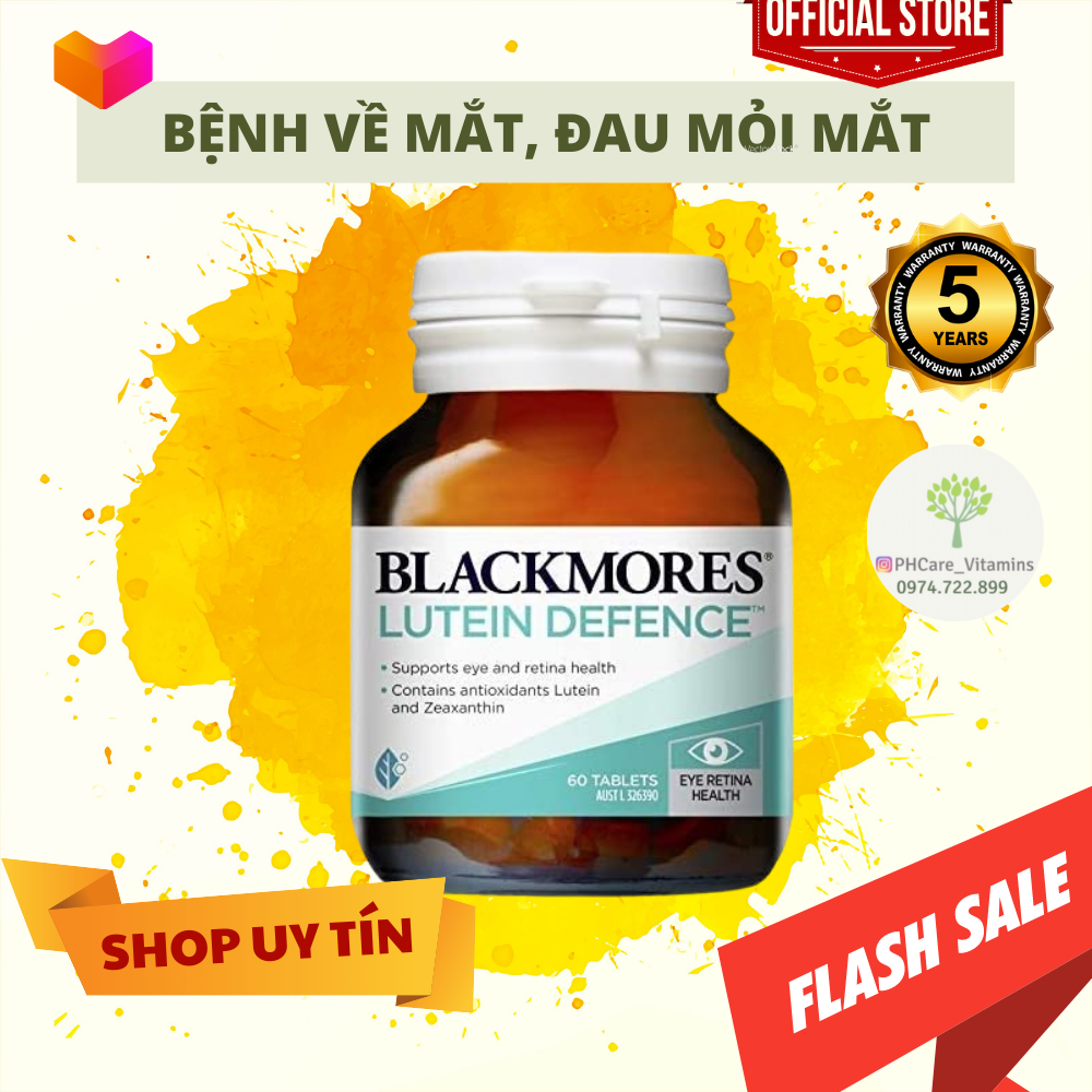 Viên uống bổ mắt Blackmores Lutein Defence 60 viên của Úc
