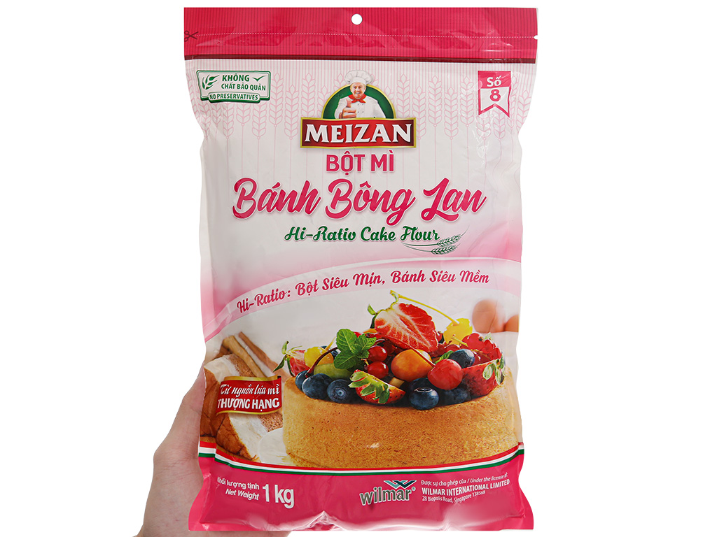 Bột Bánh Bông Lan Meizan 1kg