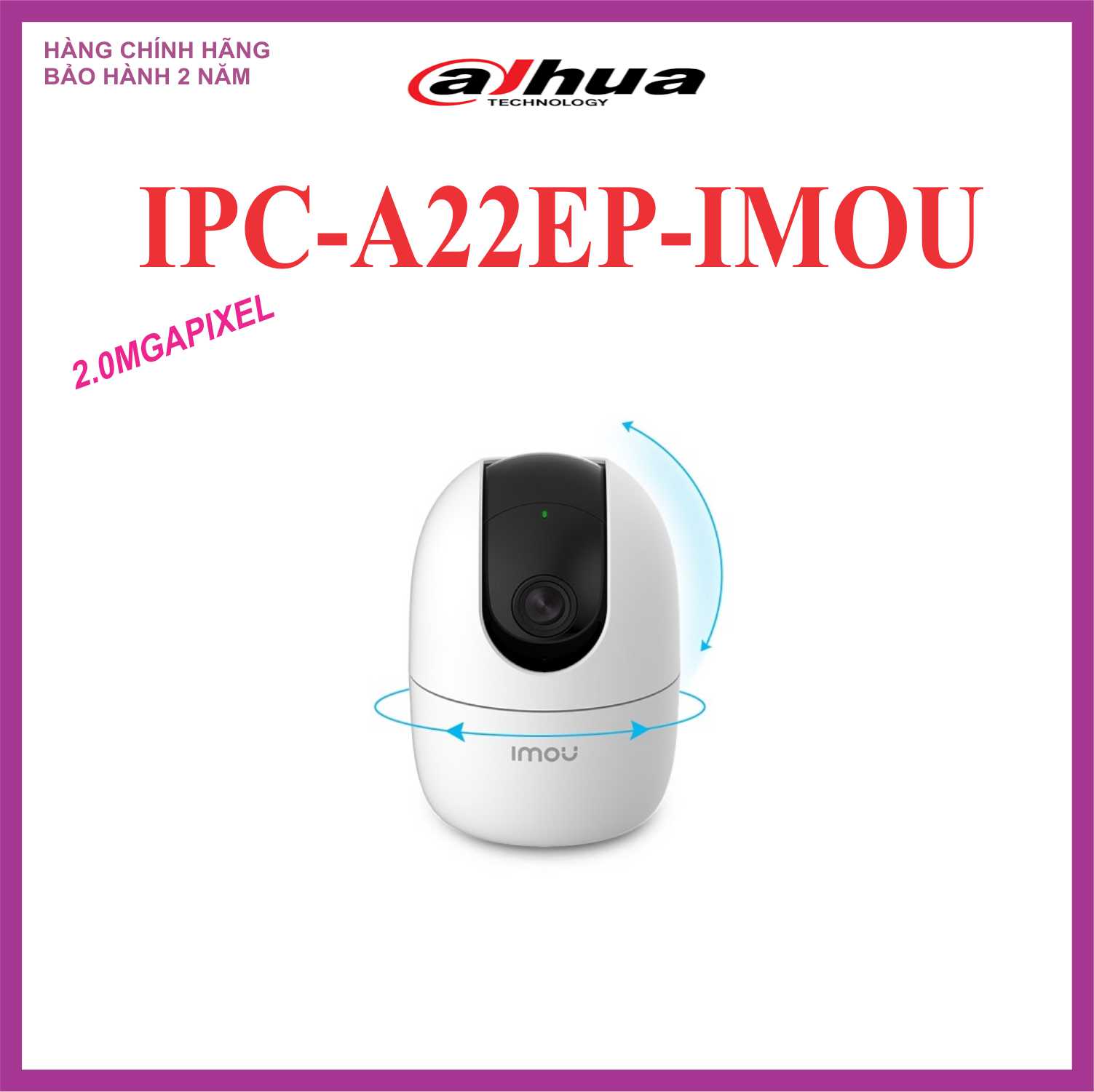 Camera ip wifi 2.0 mp ipc-a22ep-imou
