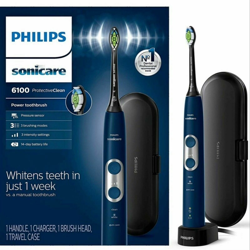 BCĐ Philips Sonicare 6100 - Bàn chải răng chạy điện Philip ProtectiveClean Sonicare 6100