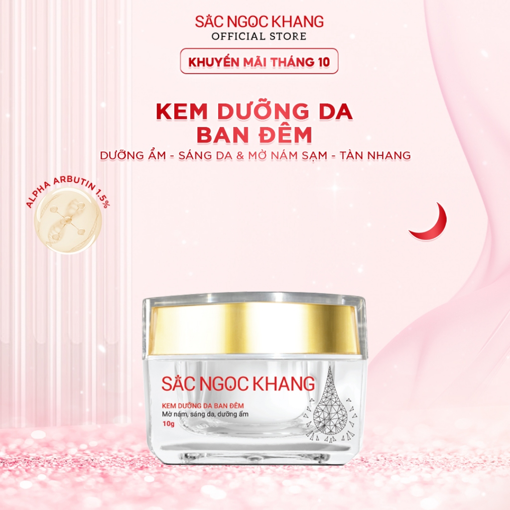 Kem dưỡng da ban đêm sắc ngọc khang 10gr