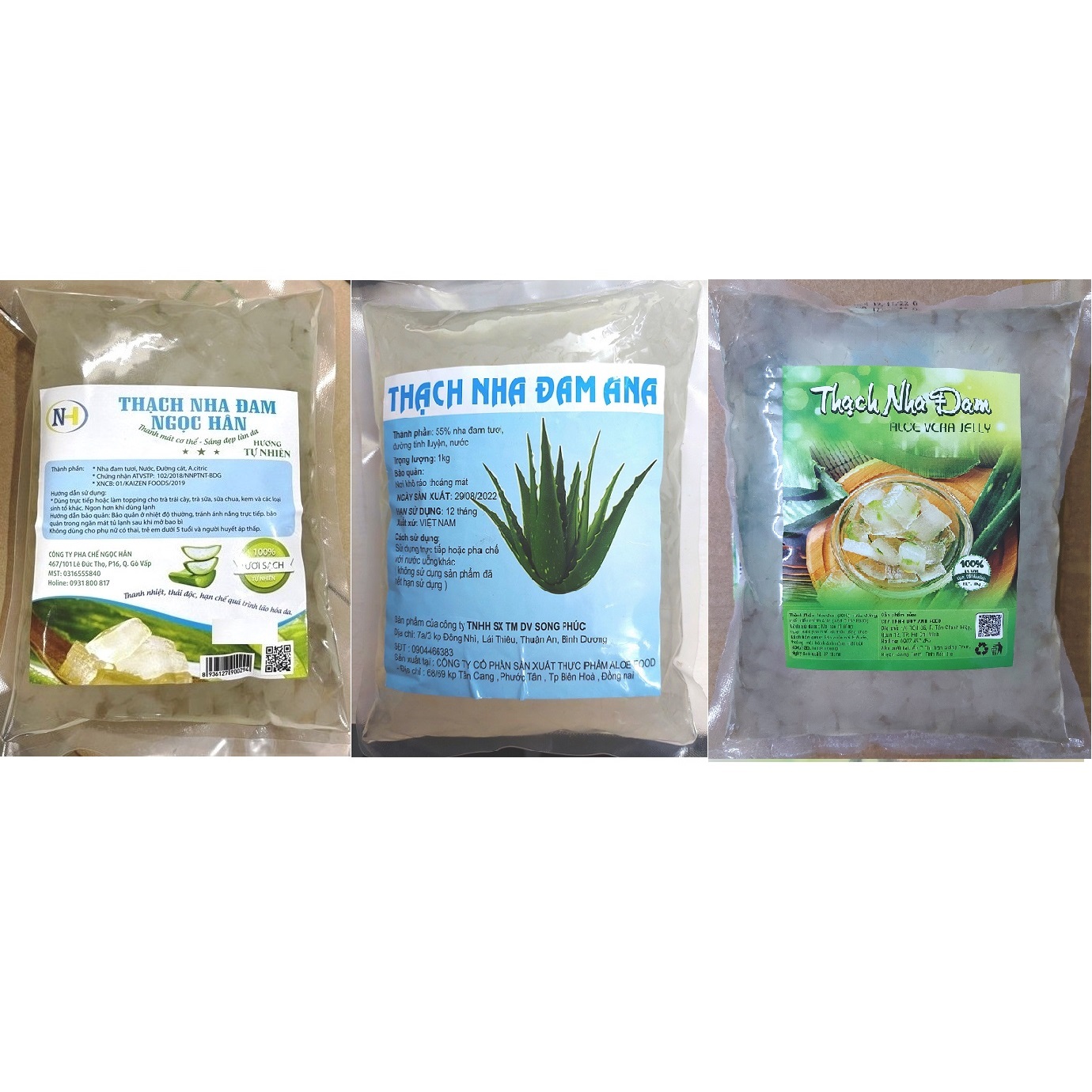 Thạch nha đam ngâm nước đường - túi 1kg