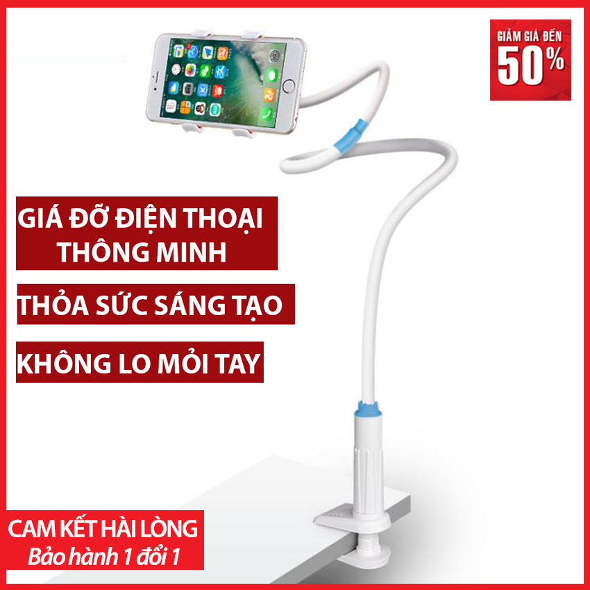 [HÀNG HIT HOT] GIÁ ĐỠ ĐIỆN THOẠI THÔNG MINH; Không Còn Mỏi Tay Khi Sử Dụng Điện Thoại; Có Thể Kẹp Mọi Vị Trí; Đế Chắc Chắn; Thỏa Sức Sáng Tạo Bất Cứ Nơi Đâu; GIÁ CỰC SỐC