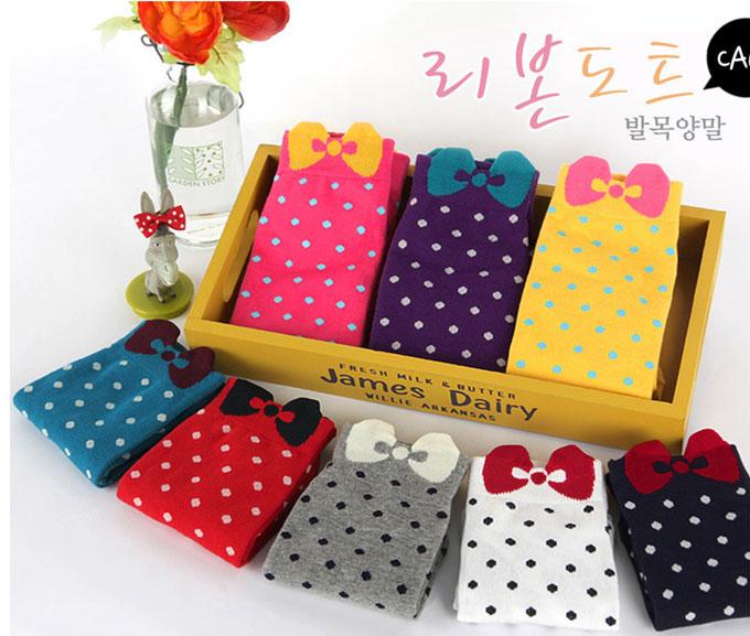 Combo 5 vớ chân cho bé hình nơ