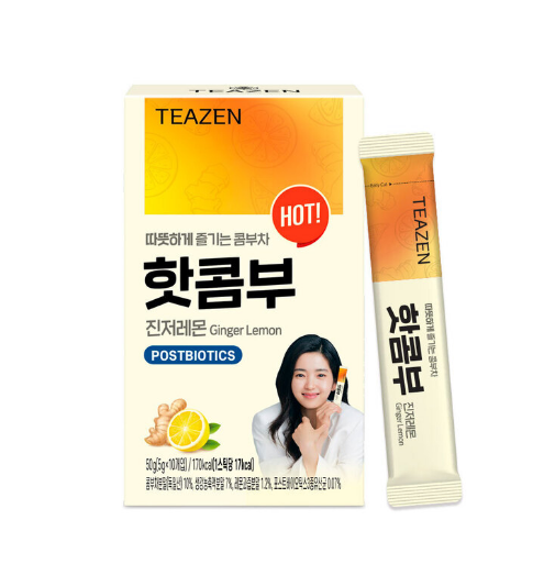 Trà Teazen Kombucha chanh gừng nhập khẩu Hàn Quốc
