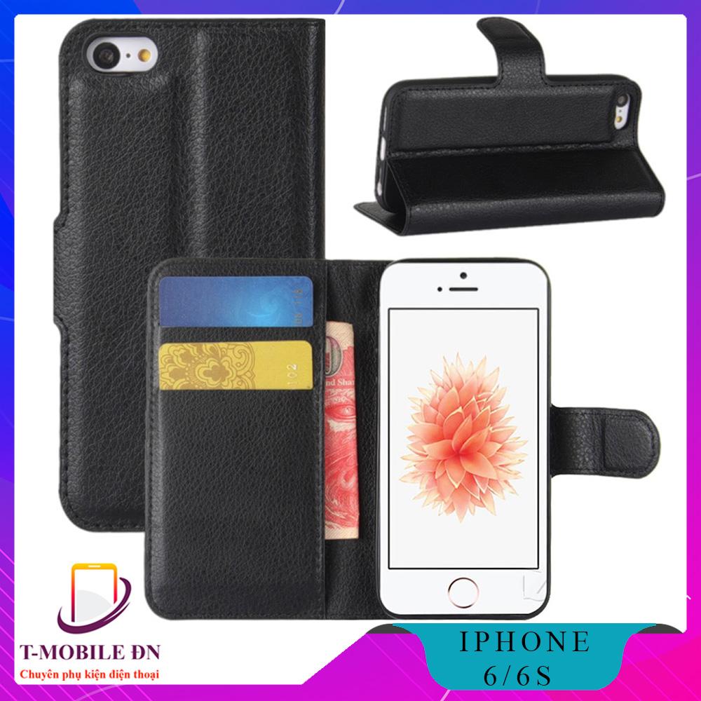 Bao da dành cho iPhone 6 6s Cao cấp có nắp gập và chống xem video tiện lợi