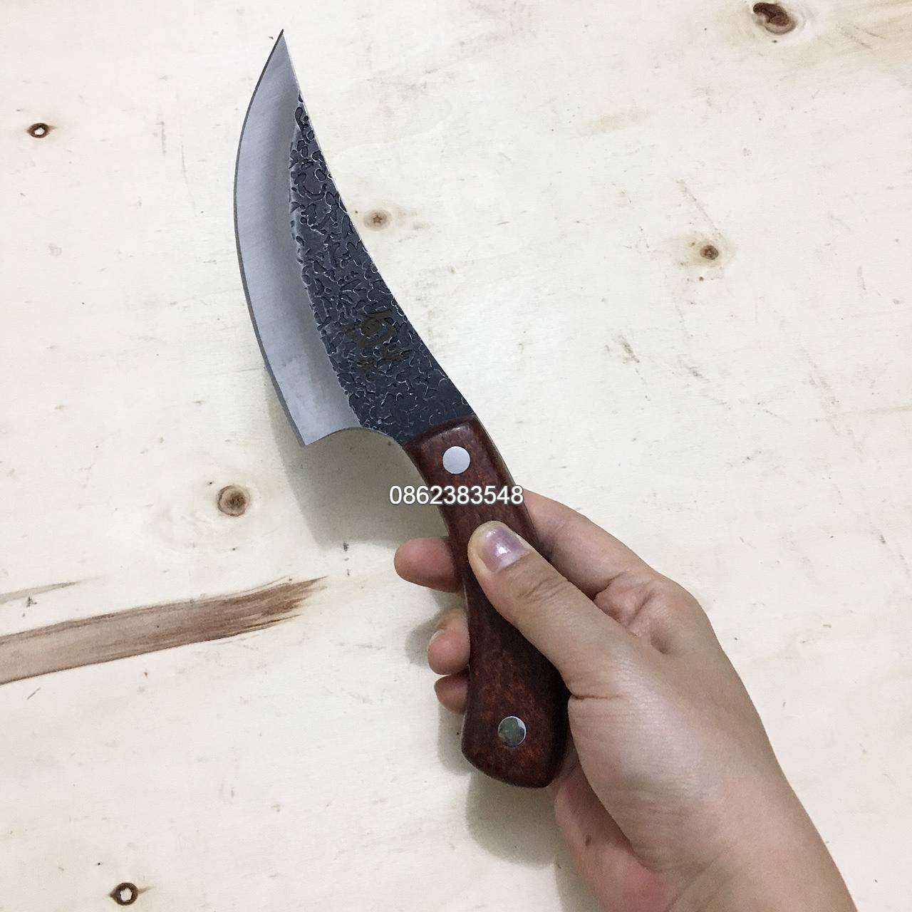 Dao thái bầu Nhật nội địa thép nguyên khối cực sắc, thái thịt, lọc thịt, lọc xương, mổ lơn gà