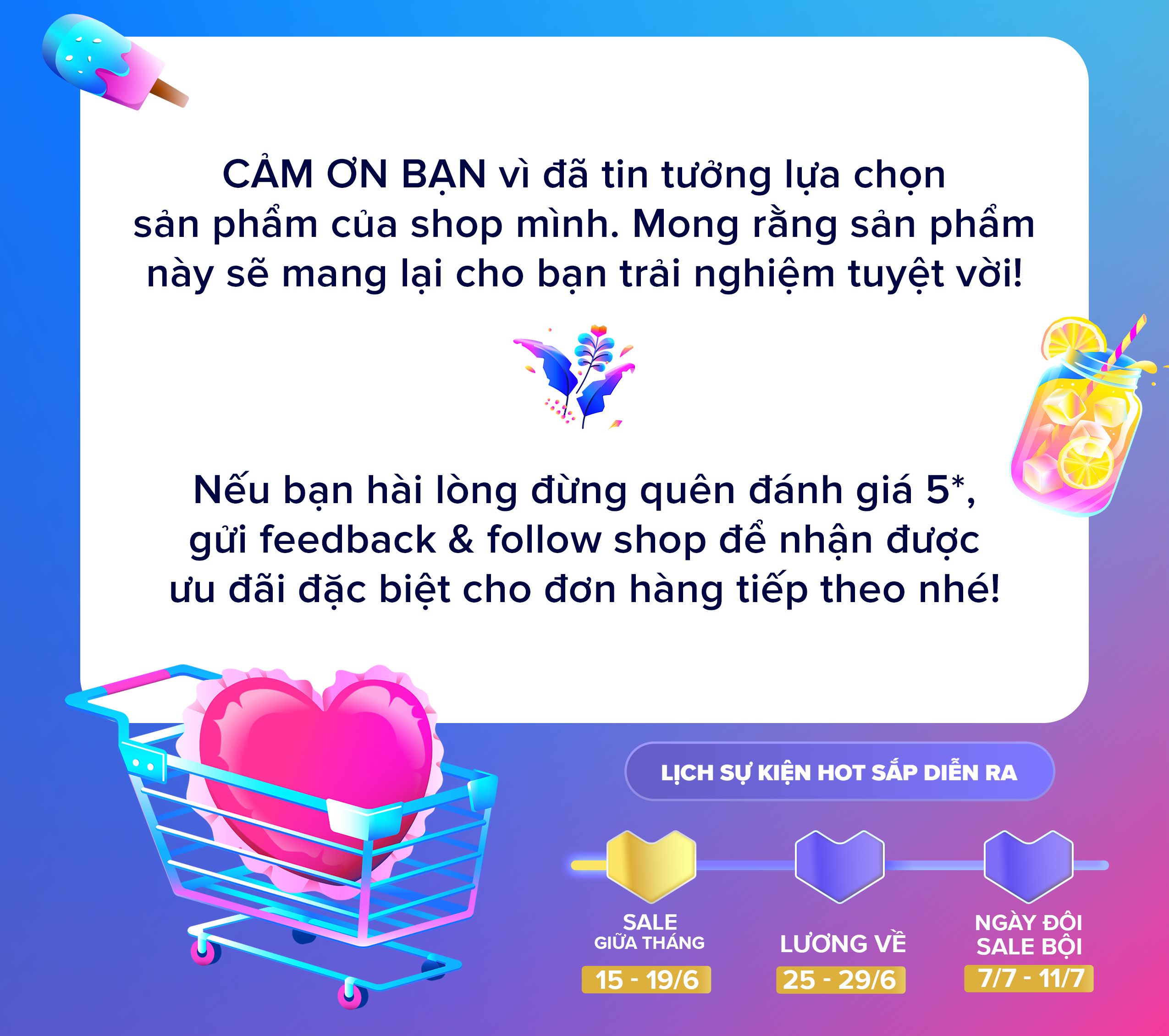 Đơn hàng 50k bạn được giảm trực tiếp 1k shop tri ân bạn đã chọn shop