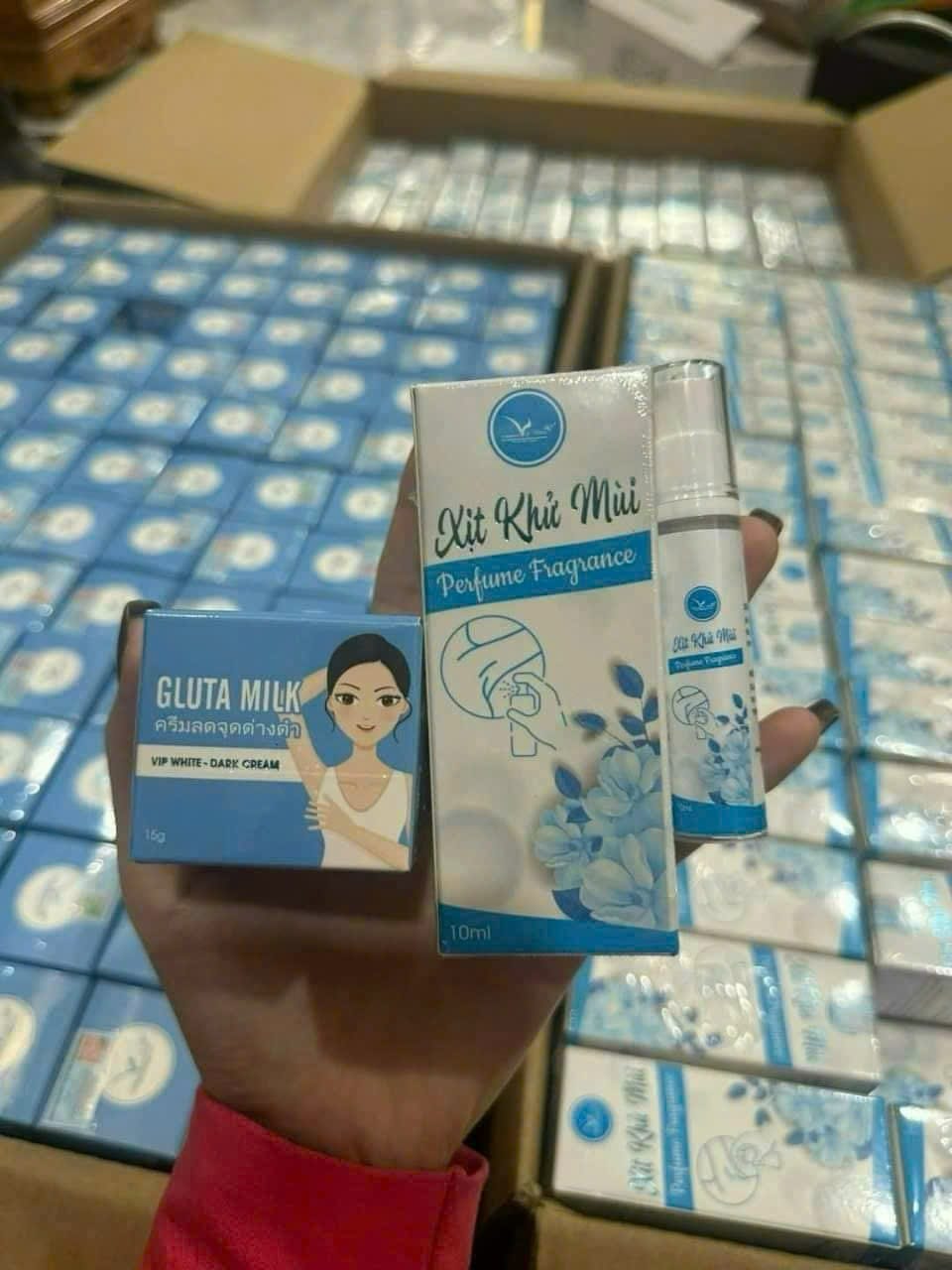 Kem giảm thâm nách gluta milk